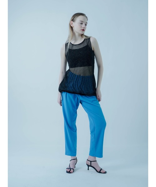 :ETHROF(イーサオブ)の「GLITTER SHEER KNIT TANK(ベスト・レディース・ブラック・MEDIUM)」の13枚目の写真