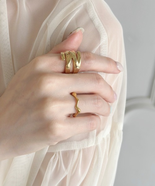 sowang(ソワン)の「ループデザインメタルリング-roop design metal ring-(リング・レディース・シルバー/ゴールド・11)」の9枚目の写真