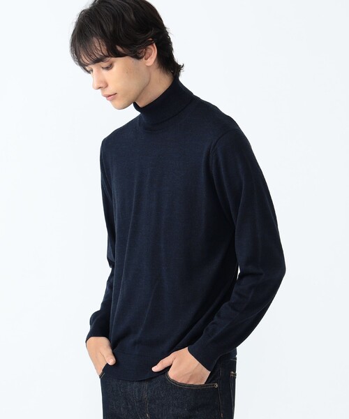 BEAMS HEART（ビームスハート）の「ウール タートルネック ニット（ニット/セーター・メンズ・グレー/ネイビー/ブラック系その他4・LARGE/MEDIUM/SMALL）」の3枚目の写真
