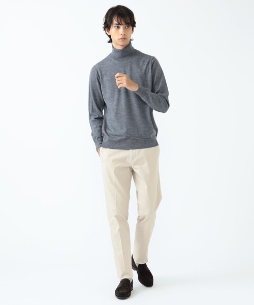 BEAMS HEART（ビームスハート）の「ウール タートルネック ニット（ニット/セーター・メンズ・グレー/ネイビー/ブラック系その他4・LARGE/MEDIUM/SMALL）」の4枚目の写真
