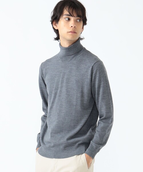 BEAMS HEART（ビームスハート）の「ウール タートルネック ニット（ニット/セーター・メンズ・グレー/ネイビー/ブラック系その他4・LARGE/MEDIUM/SMALL）」の6枚目の写真