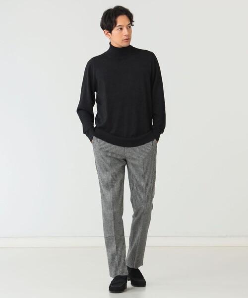 BEAMS HEART（ビームスハート）の「ウール タートルネック ニット（ニット/セーター・メンズ・グレー/ネイビー/ブラック系その他4・LARGE/MEDIUM/SMALL）」の7枚目の写真