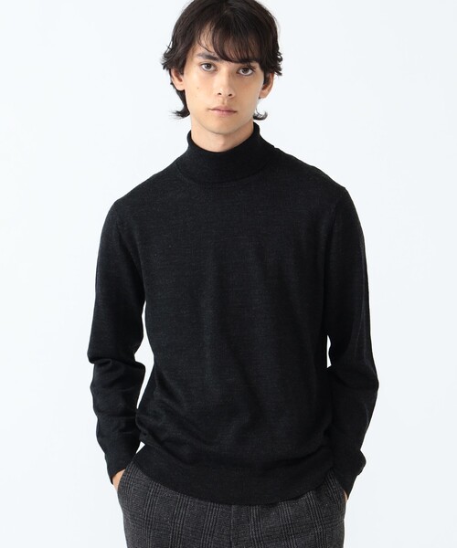 BEAMS HEART（ビームスハート）の「ウール タートルネック ニット（ニット/セーター・メンズ・グレー/ネイビー/ブラック系その他4・LARGE/MEDIUM/SMALL）」の13枚目の写真