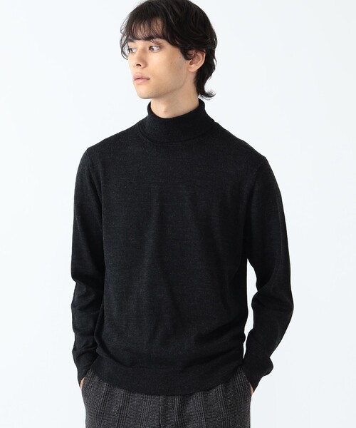 BEAMS HEART（ビームスハート）の「ウール タートルネック ニット（ニット/セーター・メンズ・グレー/ネイビー/ブラック系その他4・LARGE/MEDIUM/SMALL）」の14枚目の写真