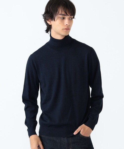 BEAMS HEART（ビームスハート）の「ウール タートルネック ニット（ニット/セーター・メンズ・グレー/ネイビー/ブラック系その他4・LARGE/MEDIUM/SMALL）」の17枚目の写真