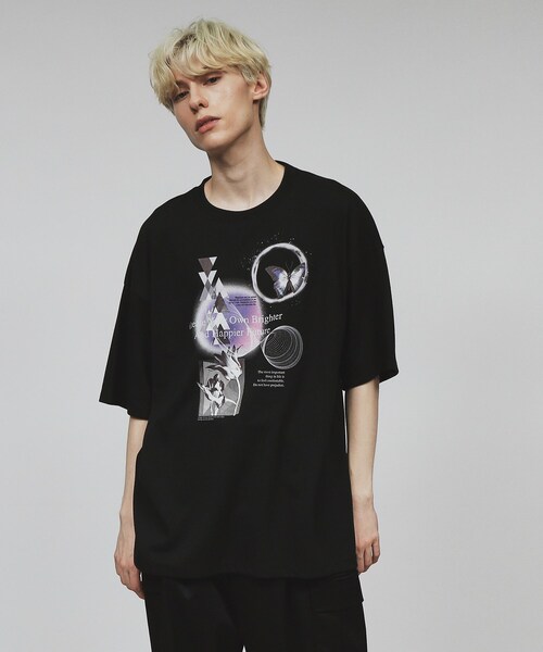 tk.TAKEO KIKUCHI(ティーケータケオキクチ)の「◆コラージュTシャツ(Tシャツ/カットソー・メンズ・グレー/ブラック/ホワイト・03/02/04)」の14枚目の写真