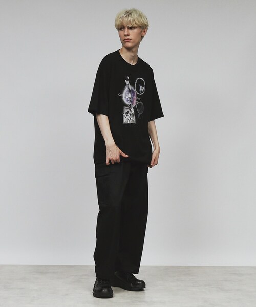 tk.TAKEO KIKUCHI(ティーケータケオキクチ)の「◆コラージュTシャツ(Tシャツ/カットソー・メンズ・グレー/ブラック/ホワイト・03/02/04)」の15枚目の写真