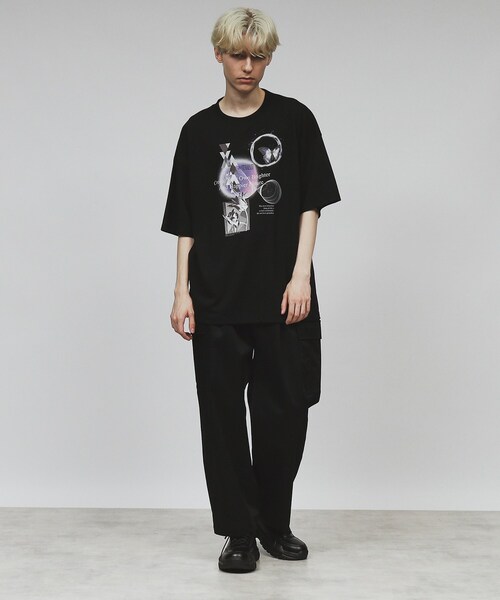 tk.TAKEO KIKUCHI(ティーケータケオキクチ)の「◆コラージュTシャツ(Tシャツ/カットソー・メンズ・グレー/ブラック/ホワイト・03/02/04)」の16枚目の写真