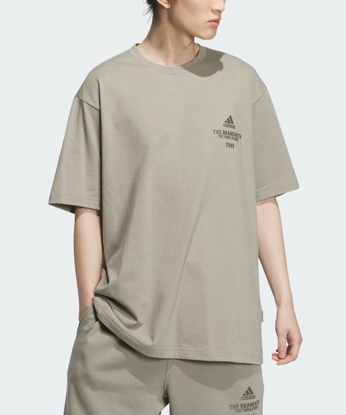 adidas（アディダス）の「バービージ 半袖Tシャツ / アディダス adidas（Tシャツ/カットソー・メンズ・グリーン/グレー・XX-LARGE/3XL/LARGE/MEDIUM/X-LARGE/X-SMALL/SMALL）」の2枚目の写真