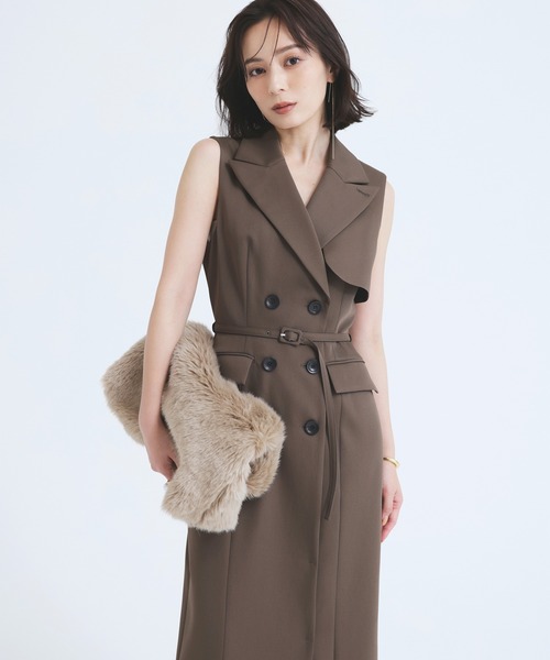 セール】ダブルブレストワンピース（ワンピース）｜anuans（ア