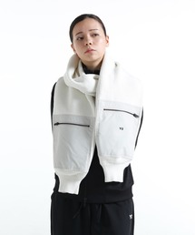 adidas Y-3 ロゴ入りマフラー ベージュ adidas Y-3 ロゴ入り