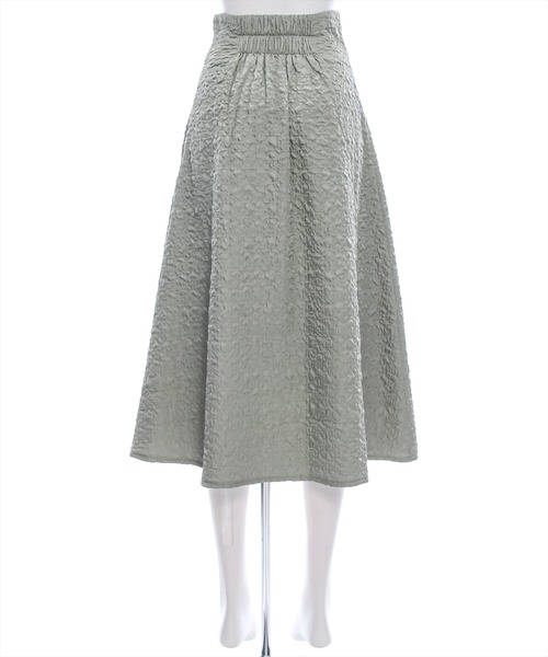 clear（クリア）の「【低身長用サイズ有】ブークレフレアスカート [大人 フェミニン 華やか 着心地抜群]≪再入荷≫（スカート・レディース・ブラック/ブルーグレー/アイボリー・F/XS）」の17枚目の写真