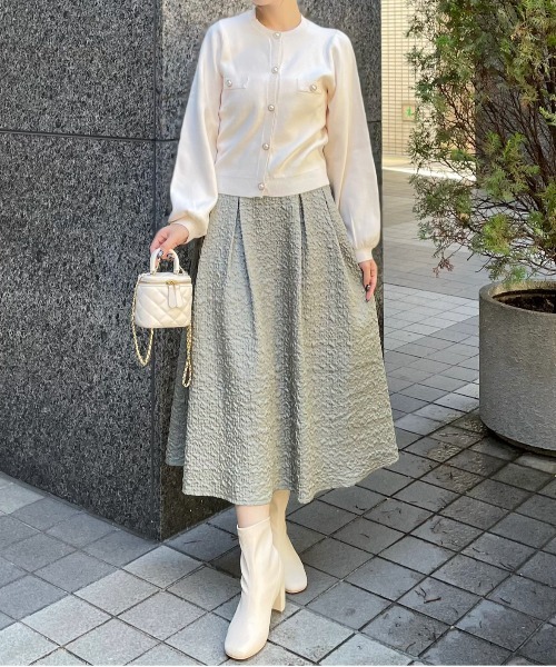 セール】【低身長用サイズ有】ブークレフレアスカート [大人