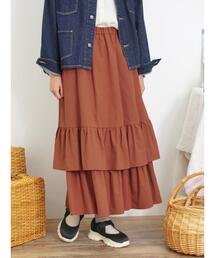 Samansa Mos2 | 柄アソート裾重ねスカート(スカート)