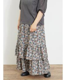 Samansa Mos2 | 柄アソート裾重ねスカート(スカート)