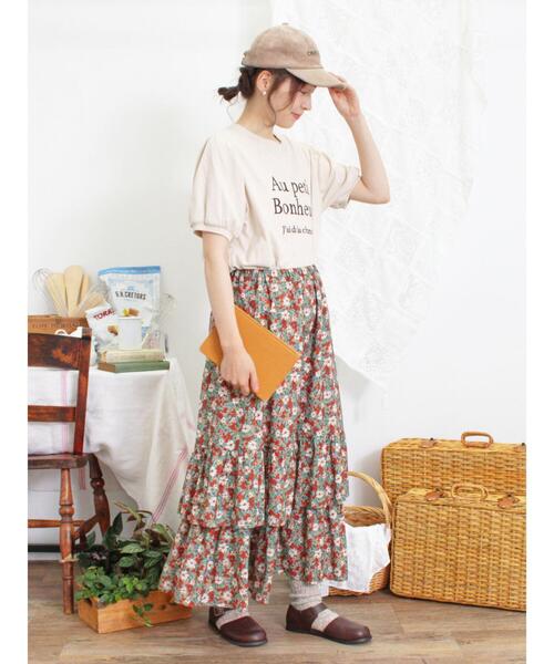 セール】柄アソート裾重ねスカート（スカート）｜Samansa Mos2