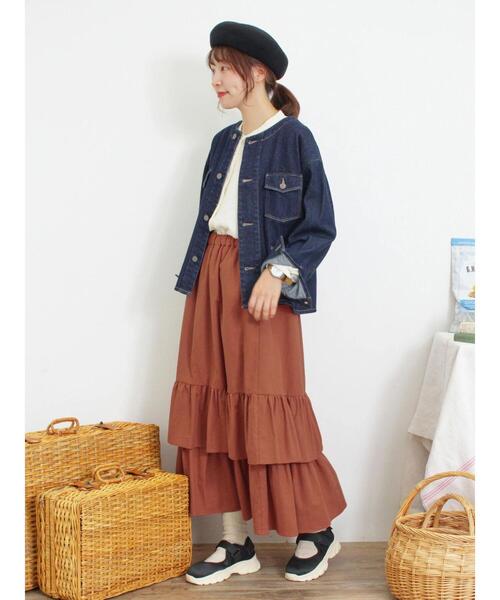 慈雨スカート♡気まぐれお値下げ9/12迄♡ 柄アソート裾重ねスカート（ボトムス/スカート）【セール】｜Samansa