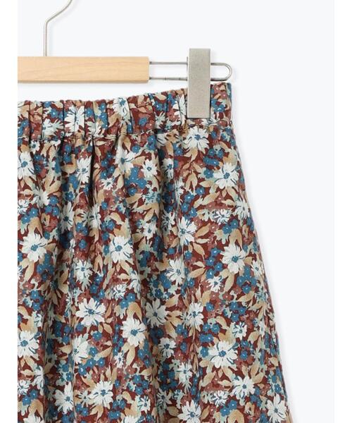 Samansa Mos2（サマンサ モスモス）の「柄アソート裾重ねスカート（スカート・レディース・オレンジ/ブルー/レッド/ブラック/ベージュ・F）」の13枚目の写真