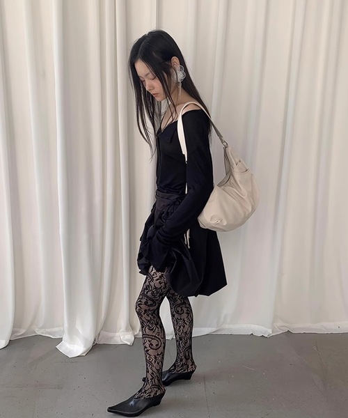 SANSeLF（サンセルフ）の「【LONSLAN】レースタイツ sanal24a004（タイツ/ストッキング・レディース・ブラック/ホワイト・FREE）」の7枚目の写真