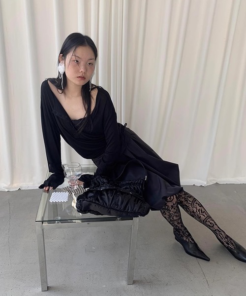 SANSeLF（サンセルフ）の「【LONSLAN】レースタイツ sanal24a004（タイツ/ストッキング・レディース・ブラック/ホワイト・FREE）」の4枚目の写真