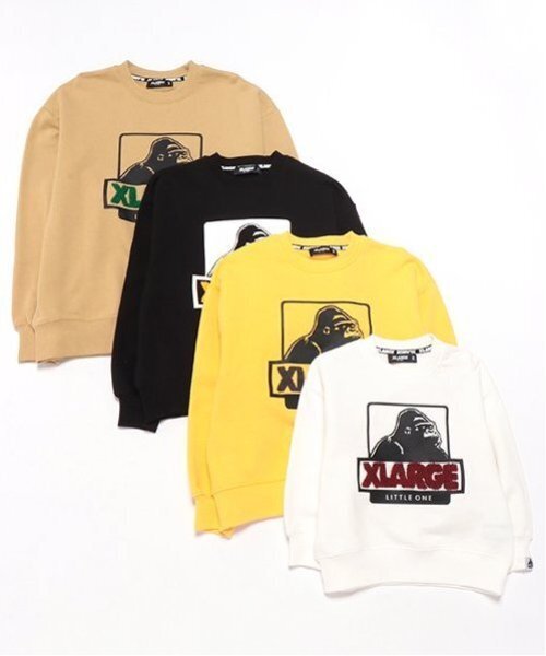 XLARGE KIDS（エクストララージキッズ）の「OGゴリラトレーナー（スウェット・キッズ・ブラック/ホワイト/ベージュ/イエロー・80ｃｍ/90cm/100cm/110cm/120cm/130cm/140cm）」の18枚目の写真