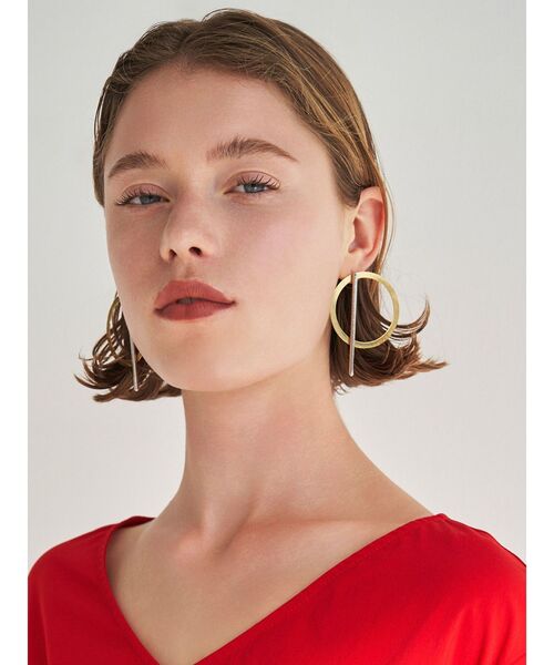 ELENDEEK(エレンディーク)の「2WAY IO ピアス(ピアス(両耳用)・レディース・シルバー/ゴールド・FREE)」の3枚目の写真