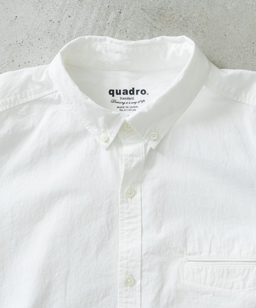 quadro（クオドロ）の「高密度ダンプボタンダウンシャツ（シャツ/ブラウス・メンズ・ホワイト・MEDIUM/SMALL/LARGE）」の22枚目の写真