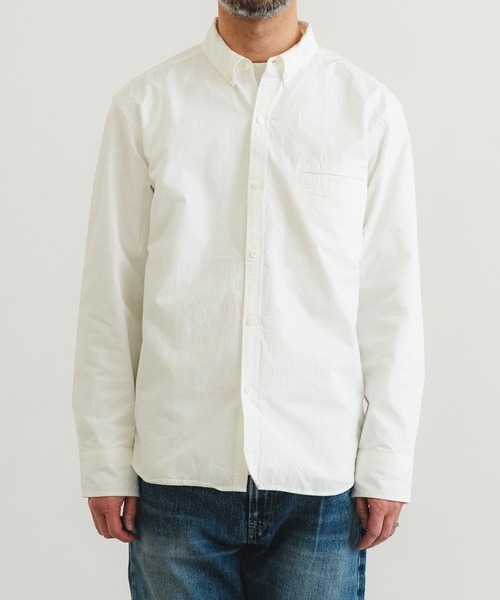 quadro（クオドロ）の「高密度ダンプボタンダウンシャツ（シャツ/ブラウス・メンズ・ホワイト・MEDIUM/SMALL/LARGE）」の10枚目の写真