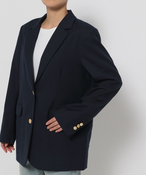 LOWRYS FARM(ローリーズファーム)の「TRジャケット 116841(テーラードジャケット・レディース・ネイビー/グレー・FREE)」の7枚目の写真