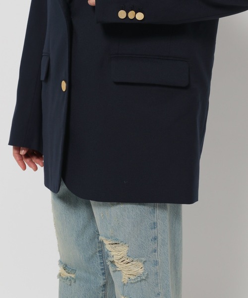 LOWRYS FARM(ローリーズファーム)の「TRジャケット 116841(テーラードジャケット・レディース・ネイビー/グレー・FREE)」の8枚目の写真