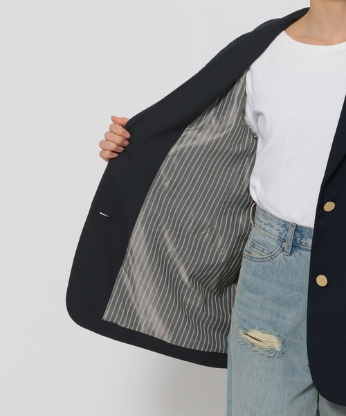 LOWRYS FARM(ローリーズファーム)の「TRジャケット 116841(テーラードジャケット・レディース・ネイビー/グレー・FREE)」の14枚目の写真