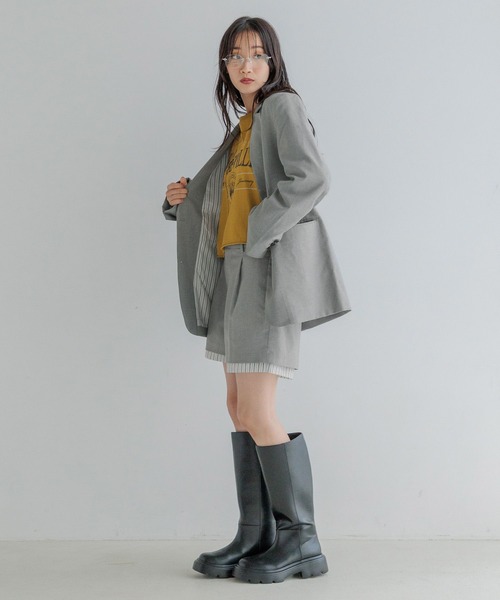 LOWRYS FARM(ローリーズファーム)の「TRジャケット 116841(テーラードジャケット・レディース・ネイビー/グレー・FREE)」の19枚目の写真