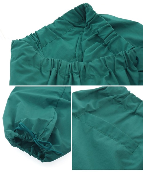 Settimissimo（セッティミッシモ）の「ナイロンワイドカーゴパラシュートパンツ（カーゴパンツ・レディース・グリーン/ブラック・FREE）」の13枚目の写真