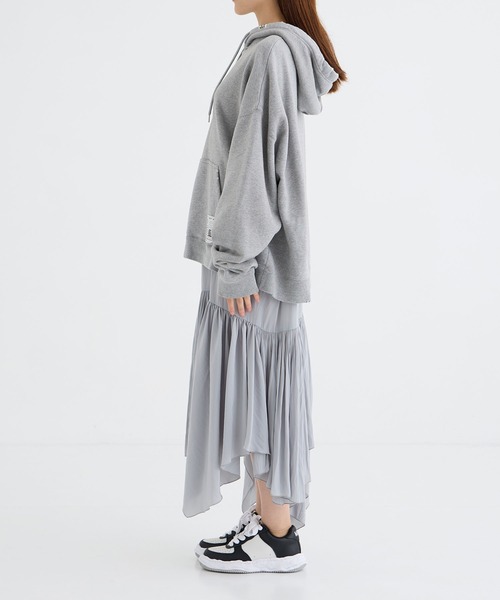 MIHARAYASUHIRO（ミハラヤスヒロ）の「【MIHARAYASUHIRO/ミハラヤスヒロ】HOODIE Layered DRESS/フーディレイヤードワンピース（ワンピース・レディース・ブラック/グレー・FREE）」の5枚目の写真