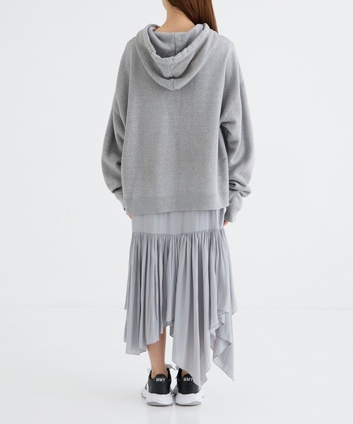 MIHARAYASUHIRO（ミハラヤスヒロ）の「【MIHARAYASUHIRO/ミハラヤスヒロ】HOODIE Layered DRESS/フーディレイヤードワンピース（ワンピース・レディース・ブラック/グレー・FREE）」の6枚目の写真