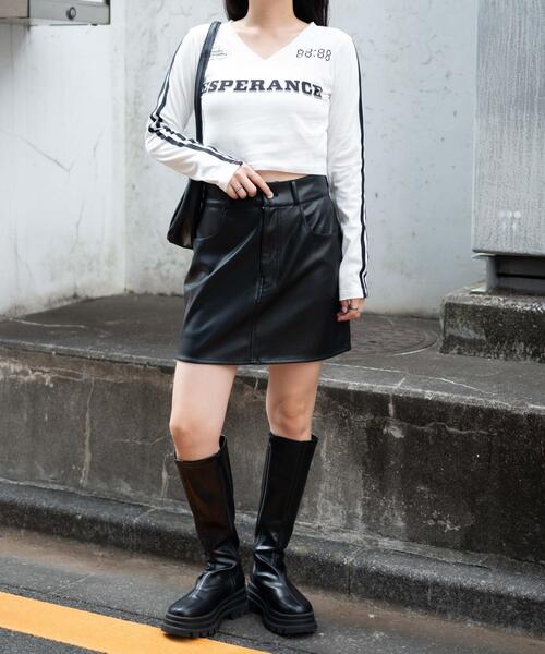 WEGO（ウィゴー）の「WEGO/ゲームグラフィックチビロンT（Tシャツ/カットソー・レディース・ブラック/ホワイト・FREE）」の3枚目の写真