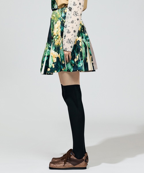 NON TOKYO(ノントーキョー)の「DIRECT PRINT RIB GATHER MINI SKIRT(スカート・レディース・カラフル/マルチ・FREE)」の9枚目の写真