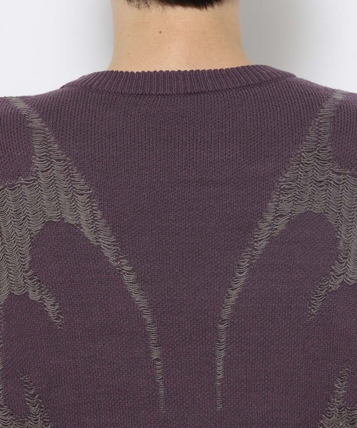 HARE(ハレ)の「【UNDERGROUND MODE】トライバルガラニット(HARE)(ニット/セーター・メンズ・ブラック/パープル・MEDIUM/SMALL)」の17枚目の写真