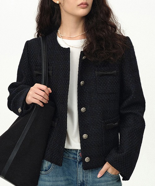 マリアーノ⭐︎ツイードノーカラージャケットXS マリアーノ⭐︎ツイードノーカラージャケットXS マリアーノ