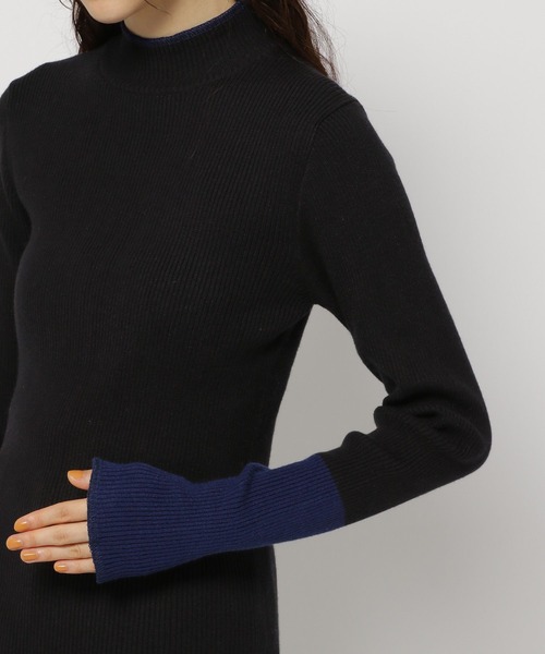 niko and...（ニコアンド）の「配色ステッチリブニットプルオーバー（ニット/セーター・レディース・オフホワイト/ライトグリーン/ブラック/ホワイト/ネイビー/チャコール/グレー・LARGE/MEDIUM）」の13枚目の写真