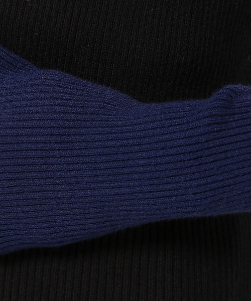 niko and...（ニコアンド）の「配色ステッチリブニットプルオーバー（ニット/セーター・レディース・オフホワイト/ライトグリーン/ブラック/ホワイト/ネイビー/チャコール/グレー・LARGE/MEDIUM）」の16枚目の写真