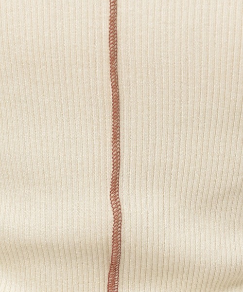 niko and...（ニコアンド）の「配色ステッチリブニットプルオーバー（ニット/セーター・レディース・オフホワイト/ライトグリーン/ブラック/ホワイト/ネイビー/チャコール/グレー・LARGE/MEDIUM）」の17枚目の写真