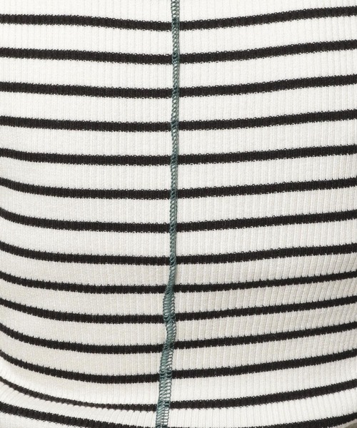 niko and...（ニコアンド）の「配色ステッチリブニットプルオーバー（ニット/セーター・レディース・オフホワイト/ライトグリーン/ブラック/ホワイト/ネイビー/チャコール/グレー・LARGE/MEDIUM）」の18枚目の写真