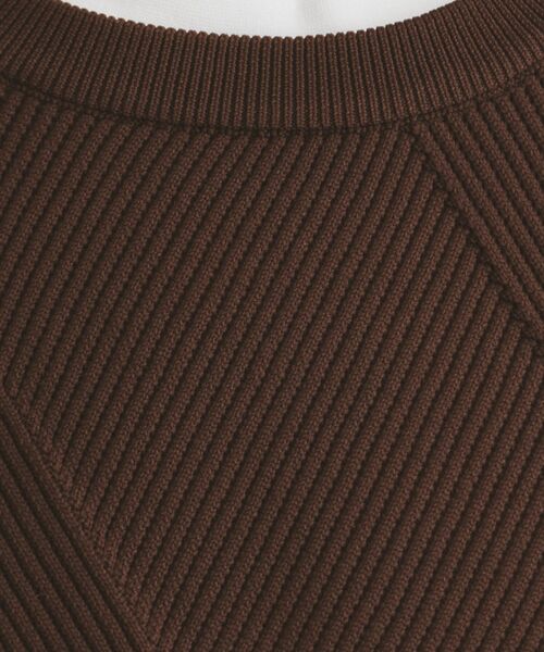 THE SHOP TK （ザ ショップ ティーケー ）の「◆【クルーネックニット＋ロンTセットアイテム】ダイヤパネルアンサンブル（ニット/セーター・メンズ・ネイビー/ブラウン系その他/ブルーグリーン・04/03/02）」の4枚目の写真