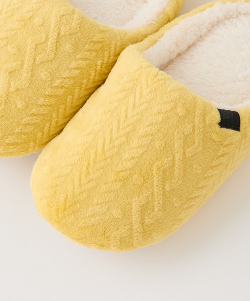 COLONY 2139（コロニートゥーワンスリーナイン）の「型押しマイクロルームシューズ（ルームシューズ/スリッパ・レディース・イエロー/モカ/サックスブルー/アイボリー・FREE）」の22枚目の写真