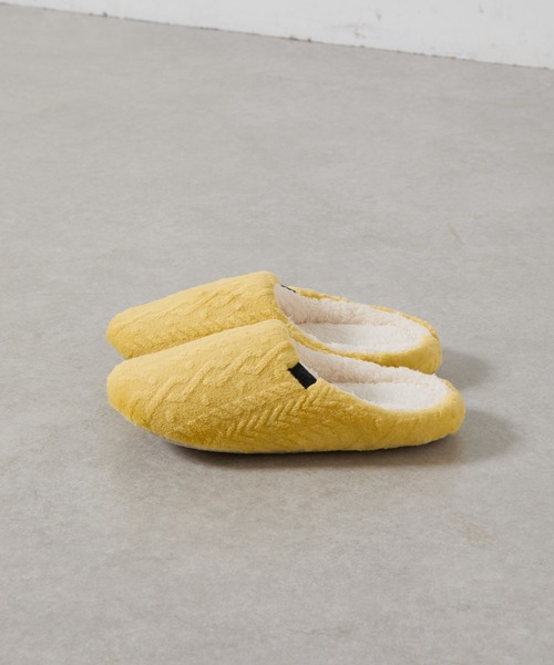 COLONY 2139（コロニートゥーワンスリーナイン）の「型押しマイクロルームシューズ（ルームシューズ/スリッパ・レディース・イエロー/モカ/サックスブルー/アイボリー・FREE）」の17枚目の写真