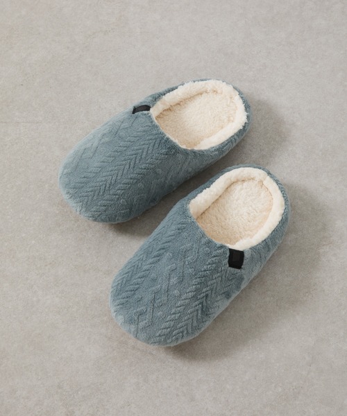 COLONY 2139（コロニートゥーワンスリーナイン）の「型押しマイクロルームシューズ（ルームシューズ/スリッパ・レディース・イエロー/モカ/サックスブルー/アイボリー・FREE）」の14枚目の写真