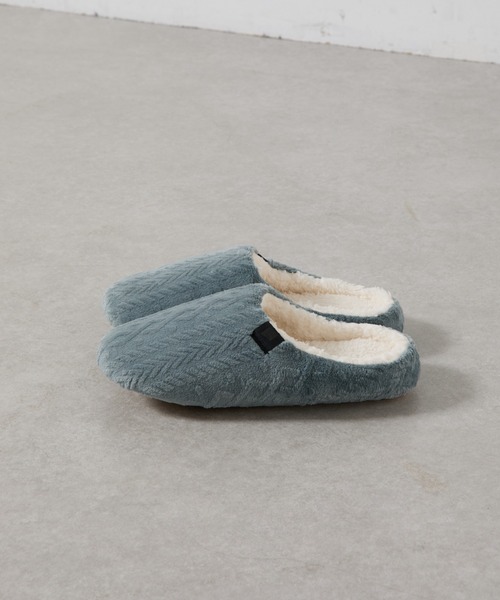 COLONY 2139（コロニートゥーワンスリーナイン）の「型押しマイクロルームシューズ（ルームシューズ/スリッパ・レディース・イエロー/モカ/サックスブルー/アイボリー・FREE）」の15枚目の写真