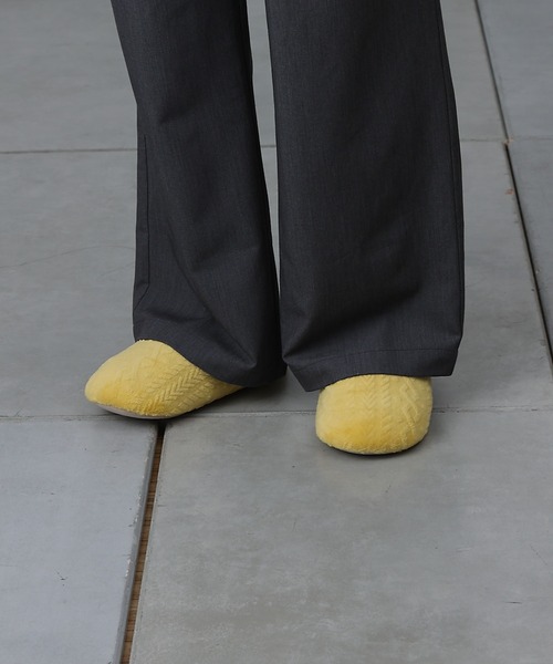 COLONY 2139（コロニートゥーワンスリーナイン）の「型押しマイクロルームシューズ（ルームシューズ/スリッパ・レディース・イエロー/モカ/サックスブルー/アイボリー・FREE）」の18枚目の写真