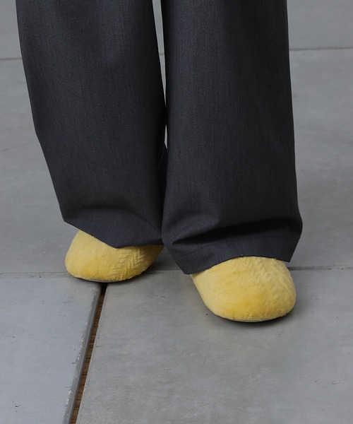 COLONY 2139（コロニートゥーワンスリーナイン）の「型押しマイクロルームシューズ（ルームシューズ/スリッパ・レディース・イエロー/モカ/サックスブルー/アイボリー・FREE）」の19枚目の写真